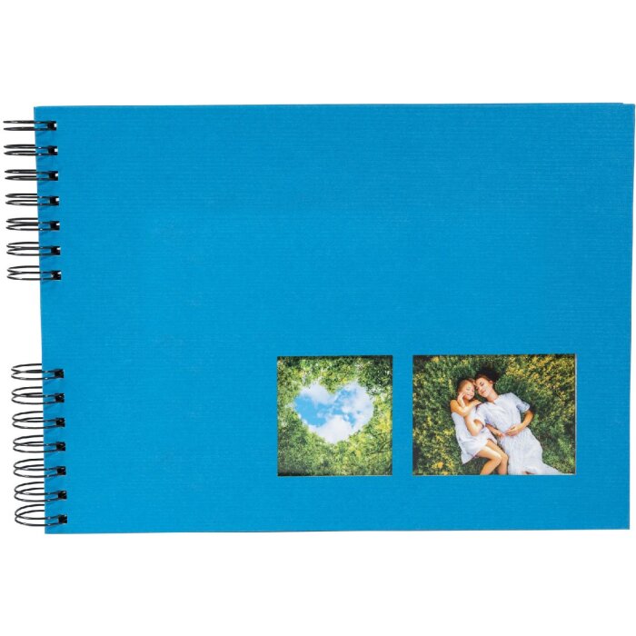 Album fotografico a spirale Exacompta MILANO Blu 32x22 cm 50 pagine nere 250g/m²