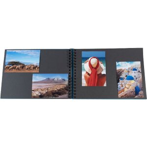 Album fotografico a spirale Exacompta MILANO Blu 32x22 cm 50 pagine nere 250g/m²
