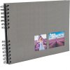 Exacompta album fotografico a spirale MILANO 32x22 cm 50 pagine nere grigio
