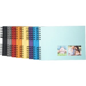 Exacompta album fotografico a spirale MILANO 32x22 cm 50 pagine nero per scrapbooking