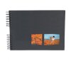 Exacompta album fotografico a spirale MILANO 32x22 cm 50 pagine nero per scrapbooking