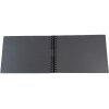 Exacompta album fotografico a spirale MILANO 32x22 cm 50 pagine nero per scrapbooking