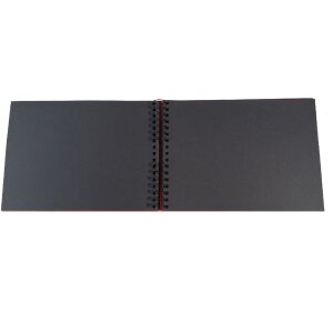 Exacompta album fotografico a spirale MILANO 32x22cm 50 pagine nere per 150 foto