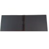 Exacompta album fotografico a spirale MILANO 32x22cm 50 pagine nere per 150 foto