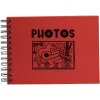 Album fotografico Exacompta Musicart rosso 50 pagine nere 23x16 cm rilegatura a spirale