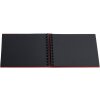 Album fotografico Exacompta Musicart rosso 50 pagine nere 23x16 cm rilegatura a spirale