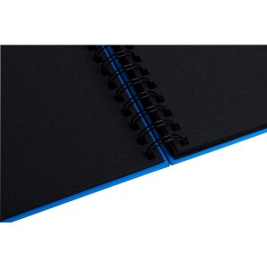 Album fotografico Exacompta con rilegatura a spirale Musicart blu 50 pagine per 50 foto 10x15 cm