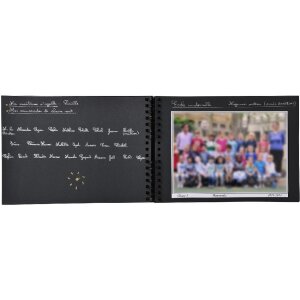 Album a spirale Exacompta 50 pagine nere per foto di classe 32x22 cm motivo