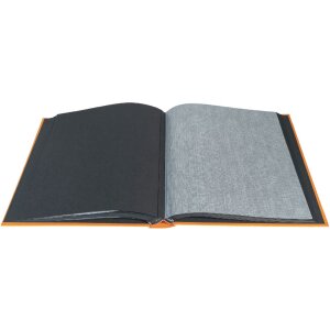 Exacompta album fotografico MILANO 29x32 cm 60 pagine nere arancio