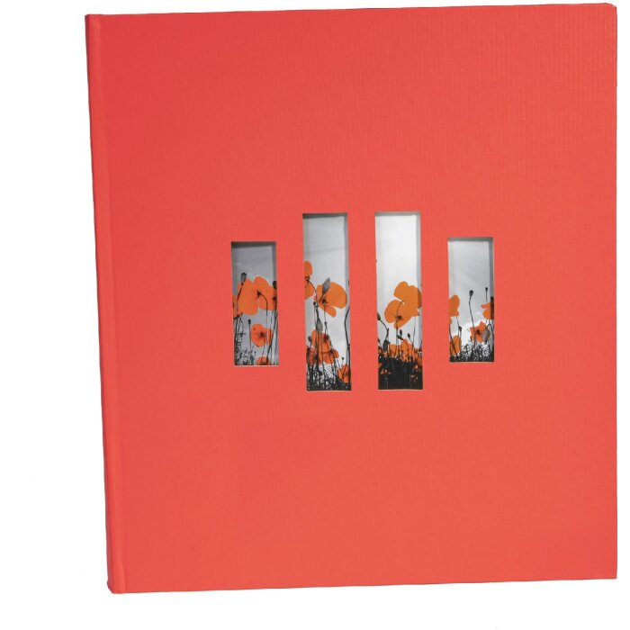 Exacompta album fotografico MILANO 29x32 cm 60 pagine nere rosso