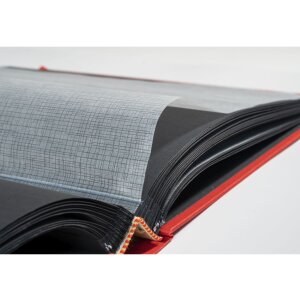 Exacompta album fotografico MILANO 29x32 cm 60 pagine nere rosso