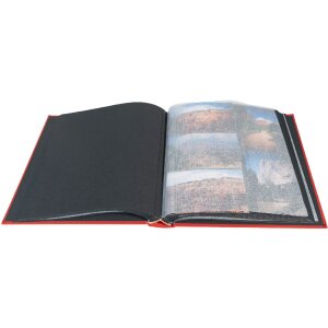Exacompta album fotografico MILANO 29x32 cm 60 pagine nere rosso
