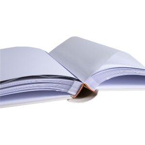 Album fotografico Exacompta 60 pagine 29x32cm similpelle avorio goffrato