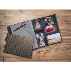 Exacompta 16095E Album fotografico Néo Déco Nero 29x32 cm 60 pagine nere