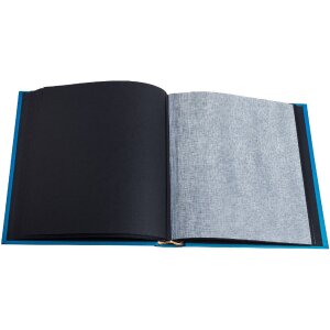 Exacompta 16096E Album fotografico 60 pagine nere Néo Déco Blu