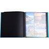 Exacompta 16096E Album fotografico 60 pagine nere Néo Déco Blu