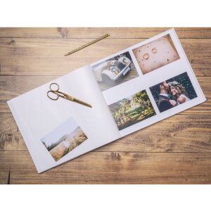 Exacompta 16097E Album fotografico 60 pagine nere Néo Déco Bianco