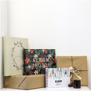 Album fotografico Exacompta 60 pagine bianco 29x32cm motivo idillio di campagna