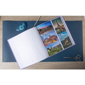 Album fotografico Exacompta Plum Violet 60 pagine 29x32cm per 300 foto 10x15 cm