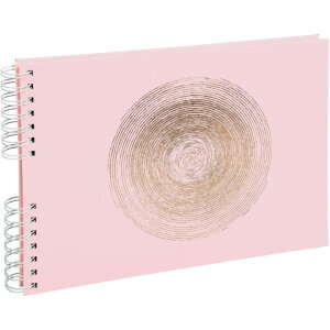 Exacompta 16166E Album a spirale 50 pagine Bianco 32x22 cm Ellisse Rosa