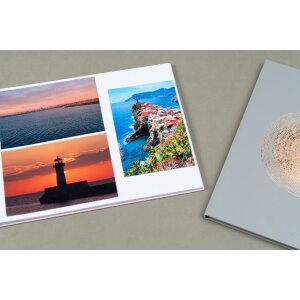 Exacompta 16166E Album a spirale 50 pagine Bianco 32x22 cm Ellisse Rosa