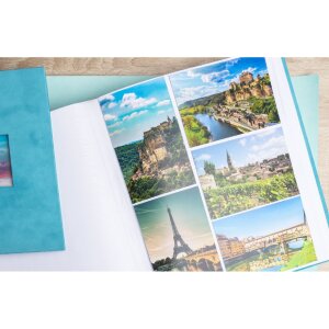 Exacompta 16178E Album fotografico 60 pagine bianche 29x32 cm Skandi turchese