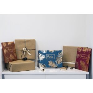 Exacompta 16207E Album fotografico a spirale Palma Blue 50 pagine nero 32x22 cm