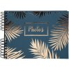 Exacompta 16207E Album fotografico a spirale Palma Blue 50 pagine nero 32x22 cm