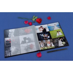 Exacompta 16215E Album fotografico a spirale ME & YOU 32x32 cm 60 pagine nero