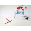 Exacompta 16234E Album fotografico con rilegatura a spirale 50 pagine bianco 32x22cm motivo KRAFT