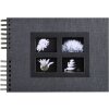Exacompta 16241E Album a spirale 50 pagine nere Passion 32x22 cm Nero