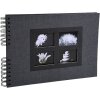 Exacompta 16241E Album a spirale 50 pagine nere Passion 32x22 cm Nero