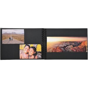 Exacompta 16245E Album a spirale 50 pagine nere Passion 32x22 cm rosso