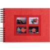 Exacompta 16245E Album a spirale 50 pagine nere Passion 32x22 cm rosso