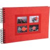 Exacompta 16245E Album a spirale 50 pagine nere Passion 32x22 cm rosso