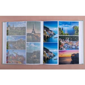 Exacompta 16263E Album fotografico 60 pagine Ellisse grigio-verde 29x32cm per 300 foto