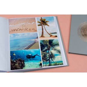Album fotografico Exacompta Ellipse Grey 60 pagine bianco 29x32cm