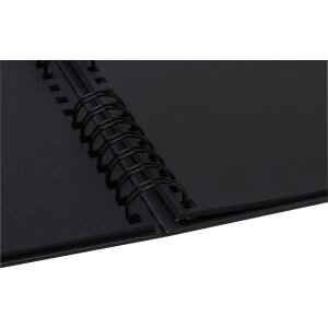 Exacompta Album fotografico Néo Déco nero con rilegatura a spirale 50 pagine nere 30x30 cm