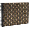 Exacompta Album fotografico Néo Déco nero con rilegatura a spirale 50 pagine nere 30x30 cm