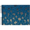 Album fotografico Exacompta Néo Déco 32x22 cm con rilegatura a spirale 50 pagine Bleu de France