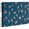 Album fotografico Exacompta Néo Déco 32x22 cm con rilegatura a spirale 50 pagine Bleu de France