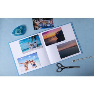 Exacompta 16391E Album fotografico 25x25 cm Plum Viola Turchese 30 pagine