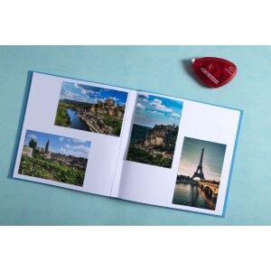 Exacompta 16391E Album fotografico 25x25 cm Plum Viola Turchese 30 pagine