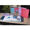 Exacompta 16391E Album fotografico 25x25 cm Plum Viola Turchese 30 pagine