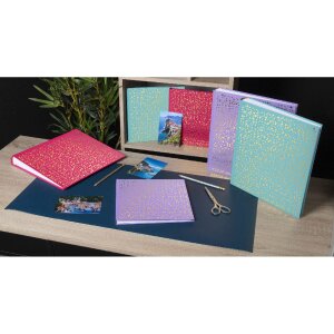 Exacompta 16393E Album fotografico 30 pagine bianco 25x25cm Plum Violet