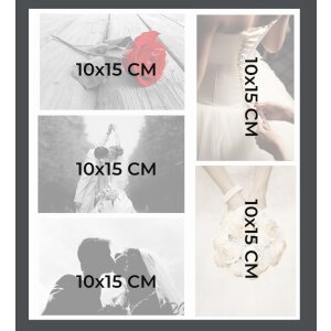 Exacompta 16506E Album fotografico 60 pagine nero 29x32cm - Amore