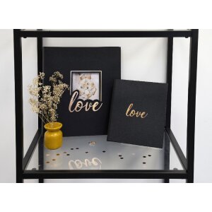 Exacompta 16506E Album fotografico 60 pagine nero 29x32cm - Amore