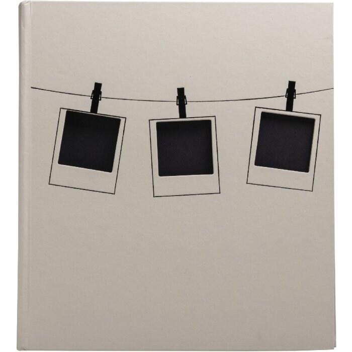 Exacompta 16523E Album fotografico 60 pagine nere Polaroid Beige