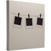 Exacompta 16523E Album fotografico 60 pagine nere Polaroid Beige