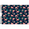 Exacompta 16703E Album fotografico a spirale FLAMINGO 23x16 cm 50 pagine bianco blu notte